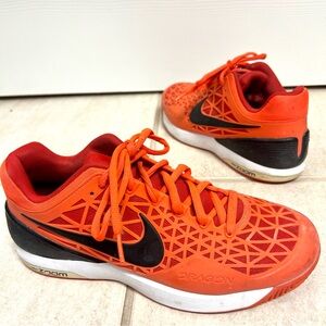 Nike Men's Zoom Cage 2 Tennis Shoes Coral orange men’s size 9.5